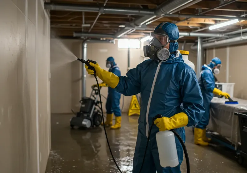 Basement Sanitization and Antimicrobial Treatment process in Northchase, NC